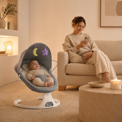 CalmBaby PRO | Mecedora eléctrica para bebés